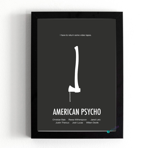 تابلو پوستر طرح فیلم American Psycho کد 10084