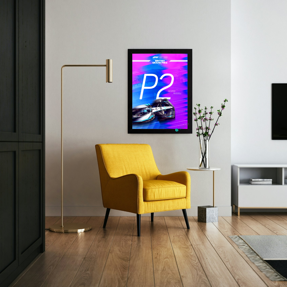 تابلو پوستر طرح F1 کد 10076 - تصویر 3