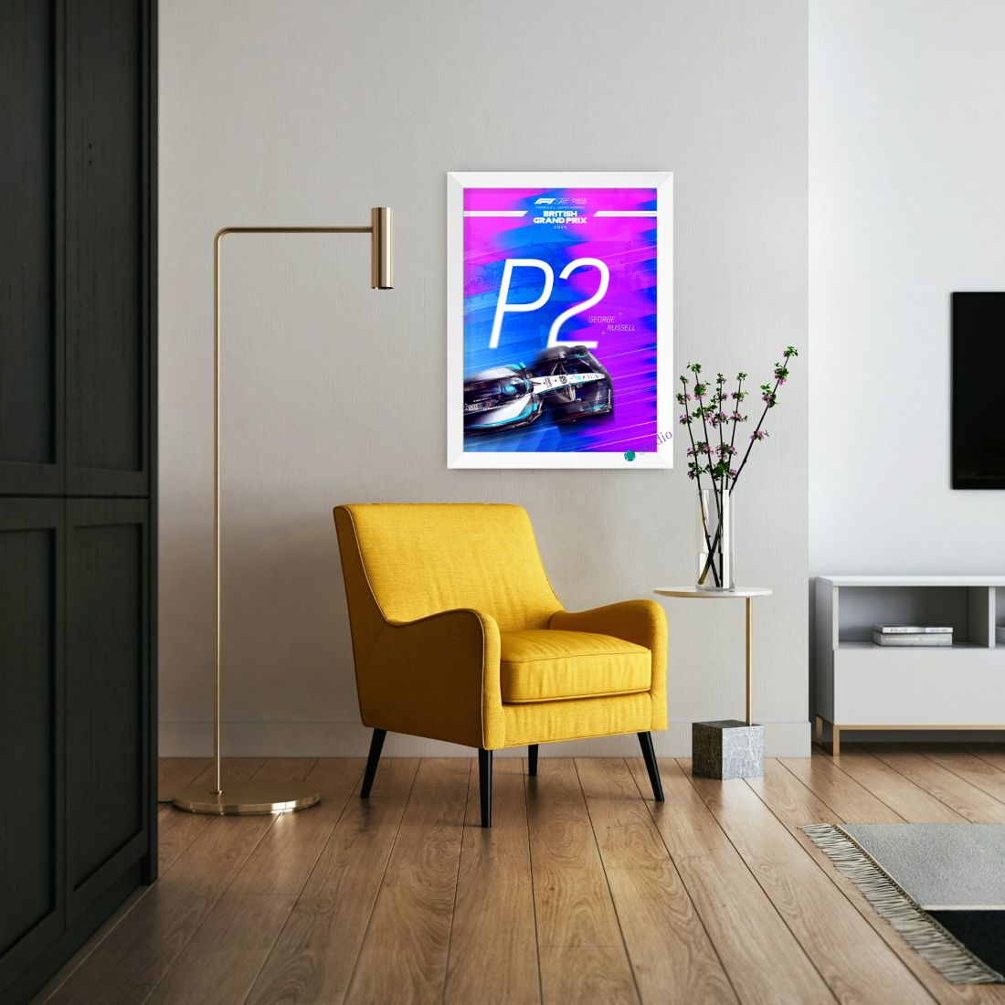 تابلو پوستر طرح F1 کد 10076 - تصویر 2